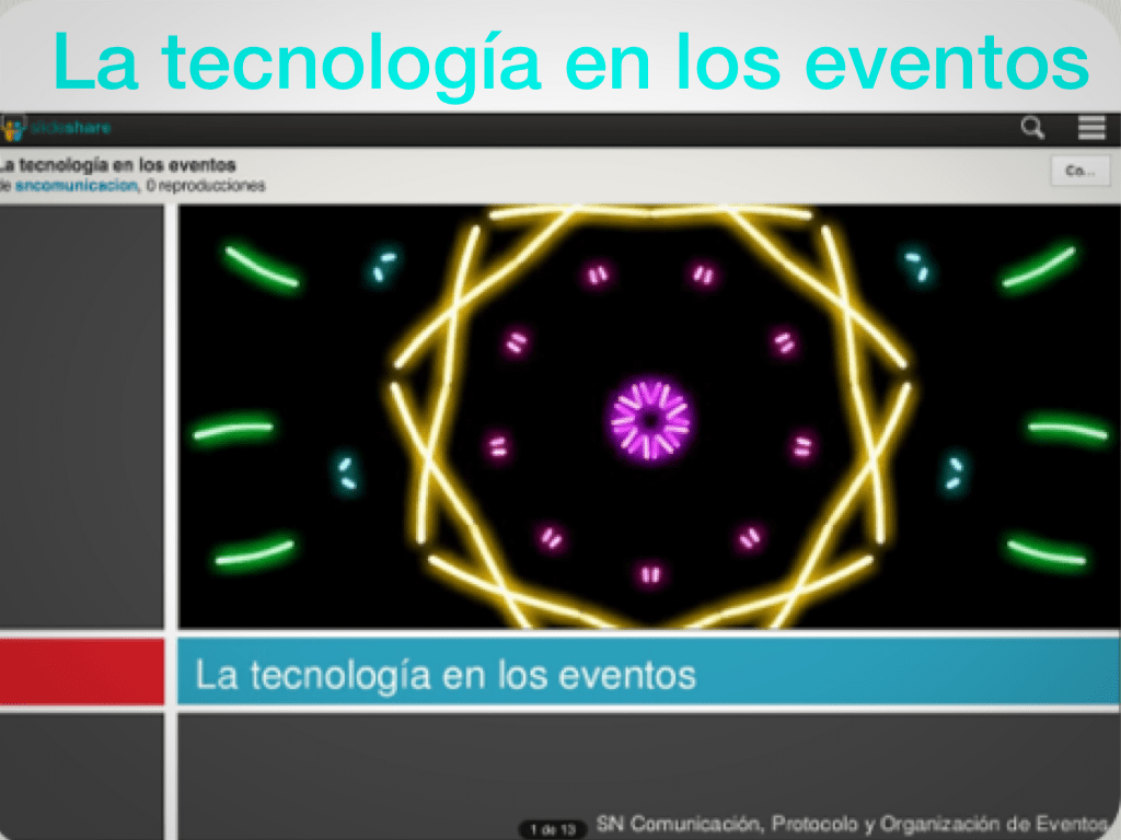 Eventos y tecnología
