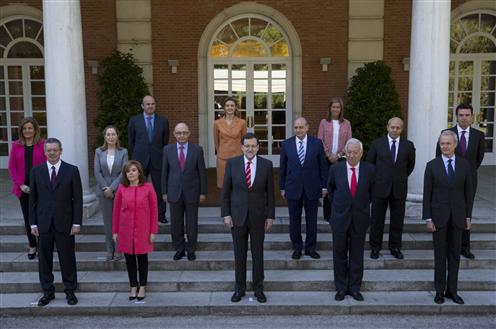 Foto de familia del Consejo Ministros 16/5/2014