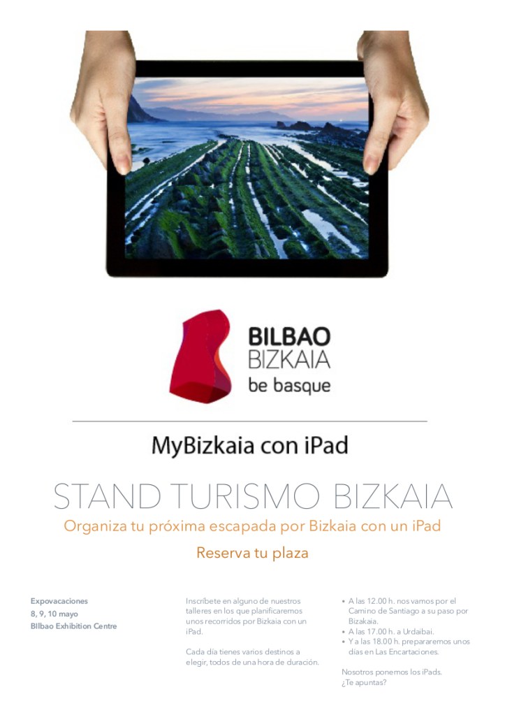 Nota informativa MyBizkaia con iPad